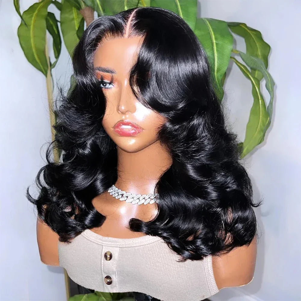 Bob Wig Natural Color Body Wave 360 Lace Human Hair Wigs For Women