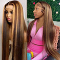 4/27 Full Lace Wig Straight Transparent Lace High Density Wigs for Black Women